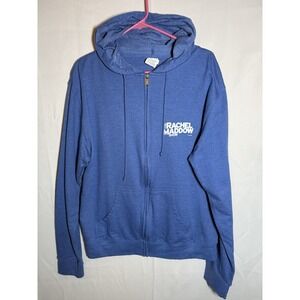 The Rachel Maddow Show TRMS Blue Hoodie Sweatshirt Unisex Size Large NWOT